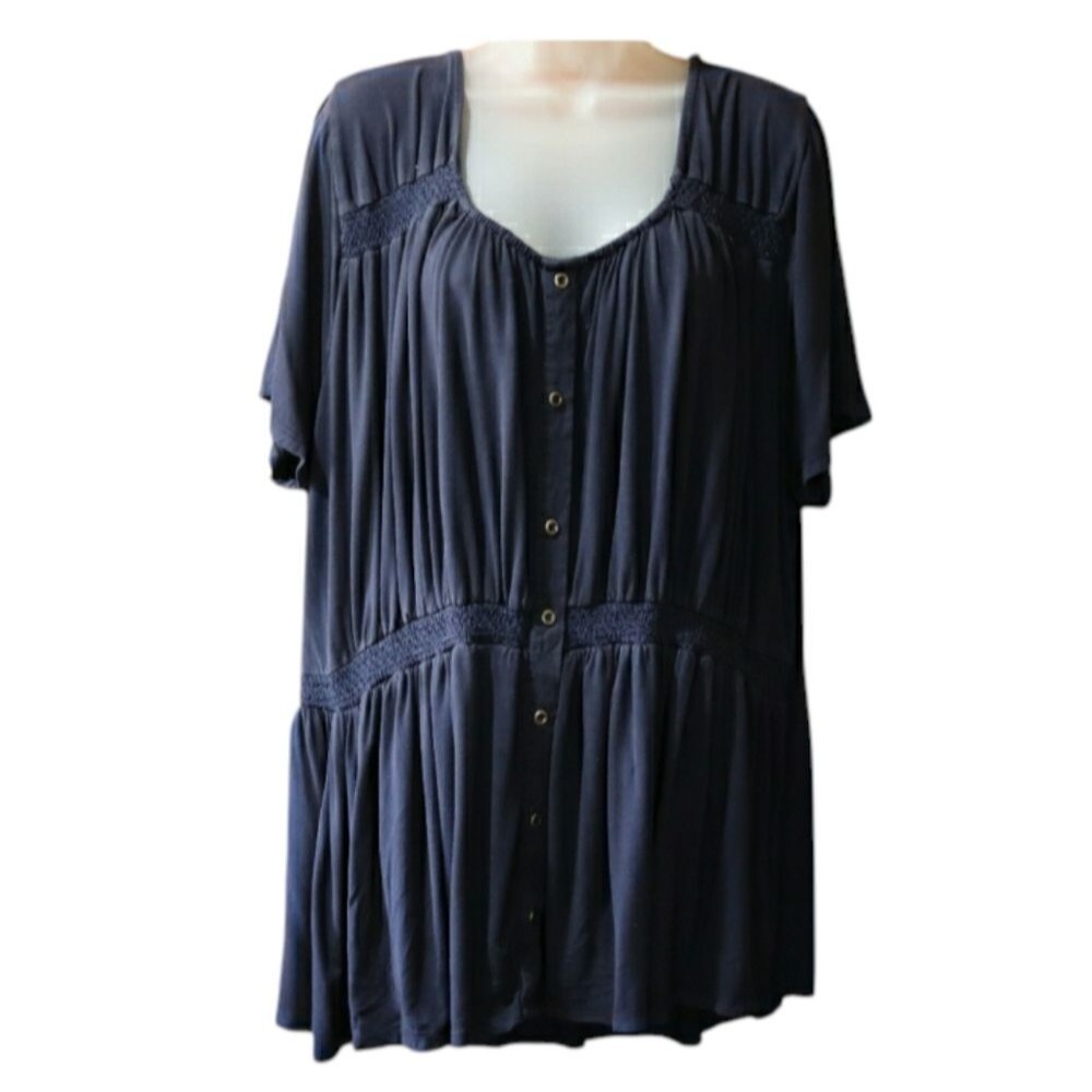 Lane Bryant Navy Blue Blouse 22/24
